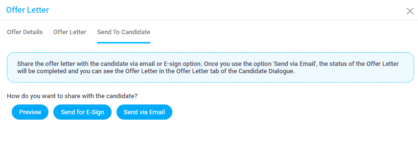Offer letter